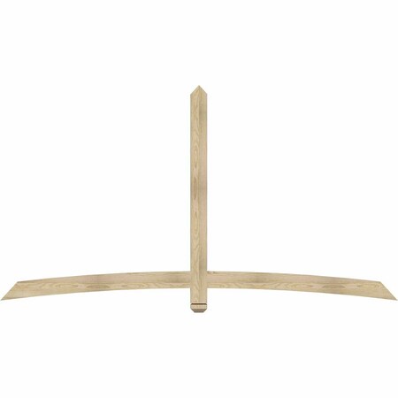 Ekena Millwork Bellingham Rough Sawn Timber Gable Bracket, Douglas Fir, 96"W x 52"H x 2"D x 4"F, 13/12 Pitch GBW096X52X0204BEL00RDF